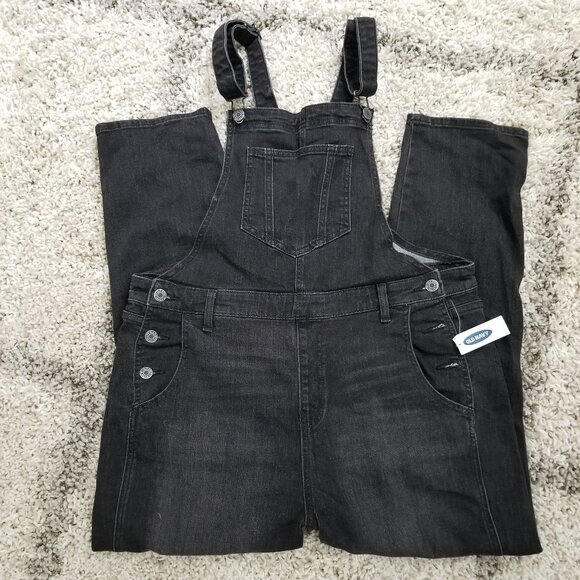 Old Navy Black Women's Jeans Overalls - Picture 7 of 8